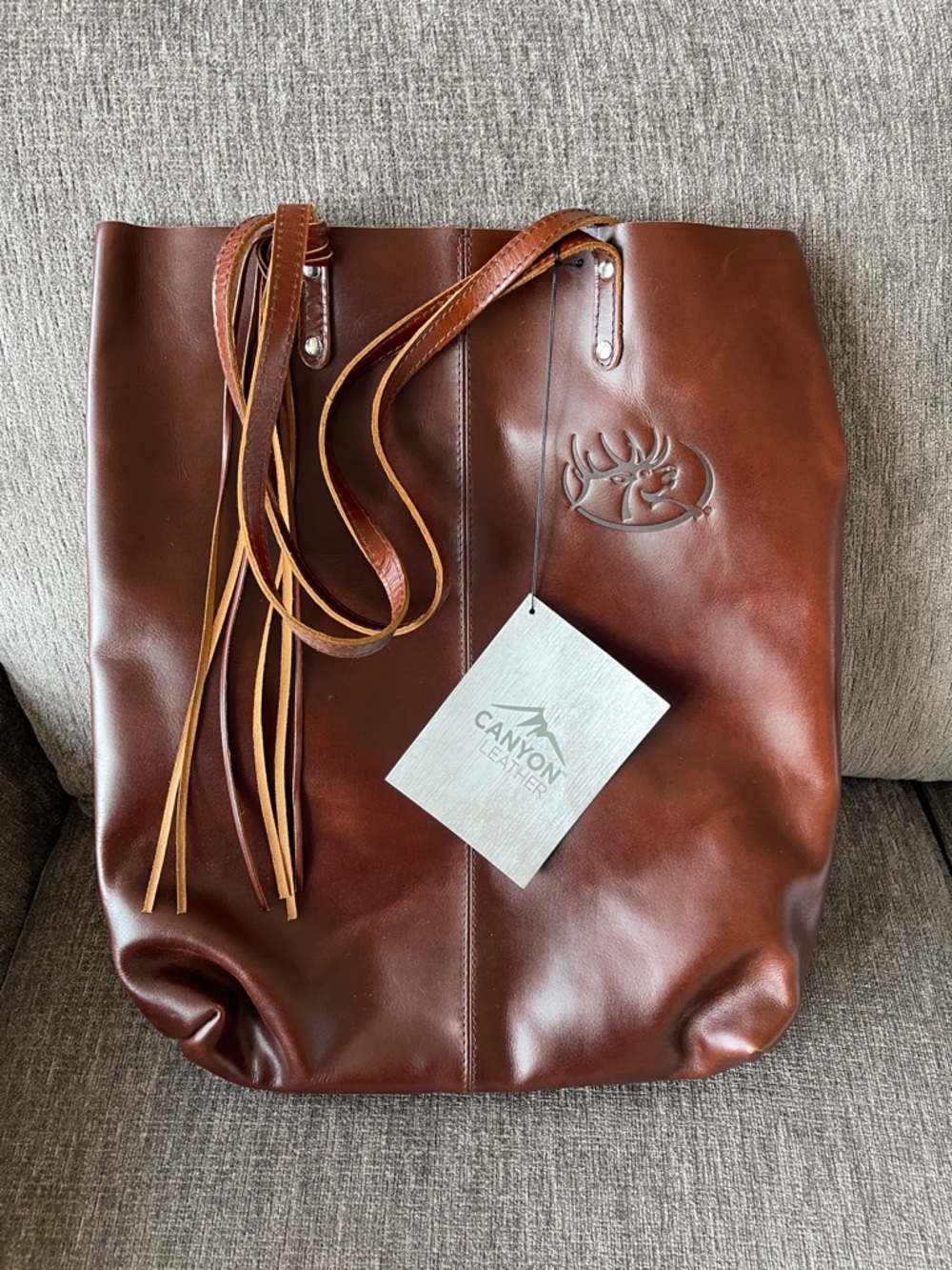 Canyon Leather Tote Bag